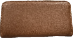 Kedzie - Zippered Clutch - Brown