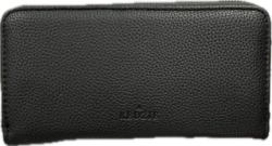 Kedzie - Zippered Clutch - black