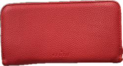 Kedzie - Zippered Clutch - Red