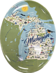 Michigan Melamine Platter