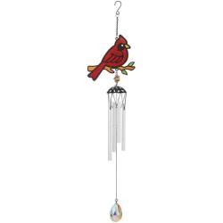 25" SUNCATCHER WIND CHIME -CARDINAL