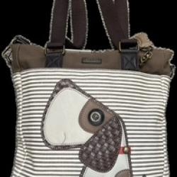 Chala Handbags – Work Tote - Brown Dog
