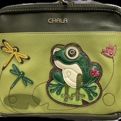 Chala Handbags – Organizer Crossbody - Frog
