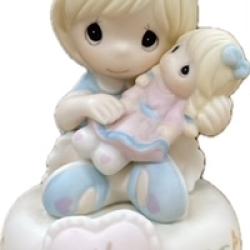 Precious Moments "Growing in Grace" Age 4 Blonde Hair