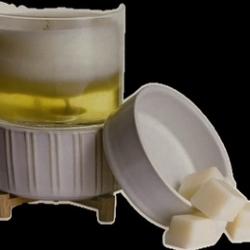 2-in-1 Fragrance Warmer - Ceramic and Wood
