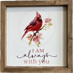 "I Am Always With You" Cardinal Wall Hanging