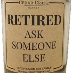 retirement candle