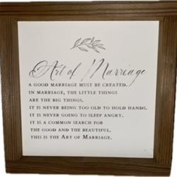 Art of Marriage Wall Hanging