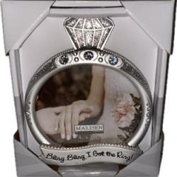 "Bling Bling I Got the Ring!" Picture Frame