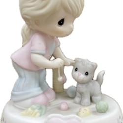 Precious Moments "Growing in Grace" Age 7 Blonde Hair