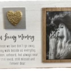 "In Loving Memory" Picture Frame