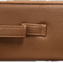 Kedzie - Zippered Clutch - Brown