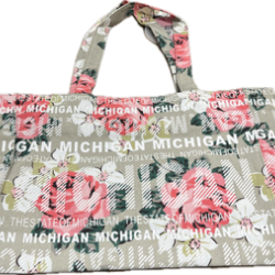 Robin Ruth Michigan Beach Tote - Gray Floral
