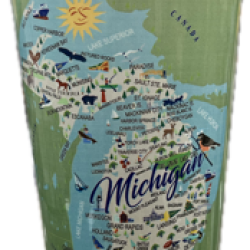 Michigan Drinking Glass