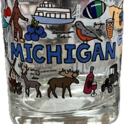 Michigan Whiskey Glass