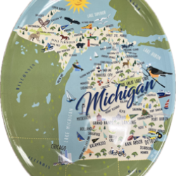 Michigan Melamine Platter