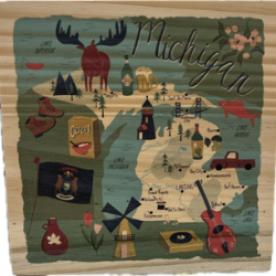 Michigan Wood Block