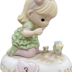 Precious Moments "Growing in Grace" Age 3 Blonde Hair