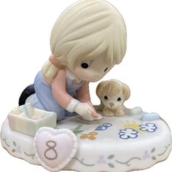 Precious Moments "Growing in Grace" Age 8 Blonde Hair