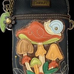 Chala Handbags – Cellphone Bag – Mushroom with Snail