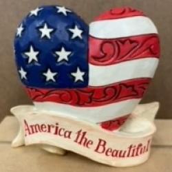 patriotic heart mini