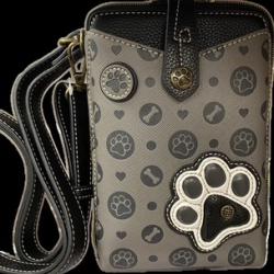 Chala Handbags – Snap Crossbody - Pawprint