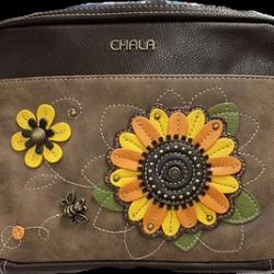 Chala Handbags – Organizer Crossbody - Sunflower
