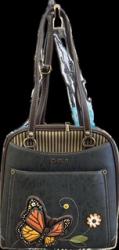 Chala Handbags – Convertible Backpack - Butterfly