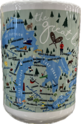 Michigan Mug - Great Lakes Ceramic