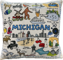 Michigan Throw Pillow