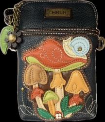 Chala Handbags – Cellphone Bag – Mushroom with Snail